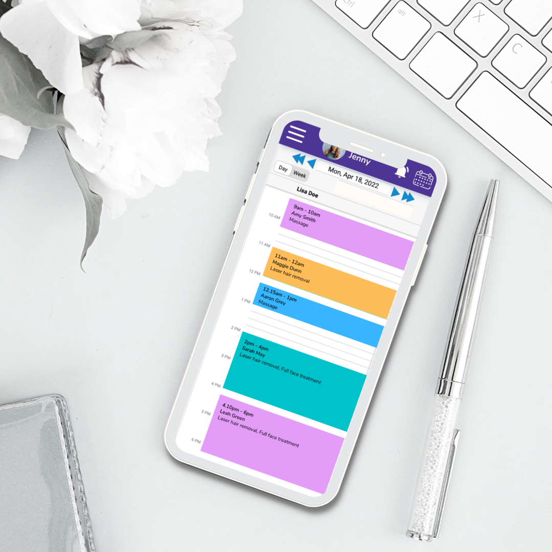 Appointa mobile schedule preview
